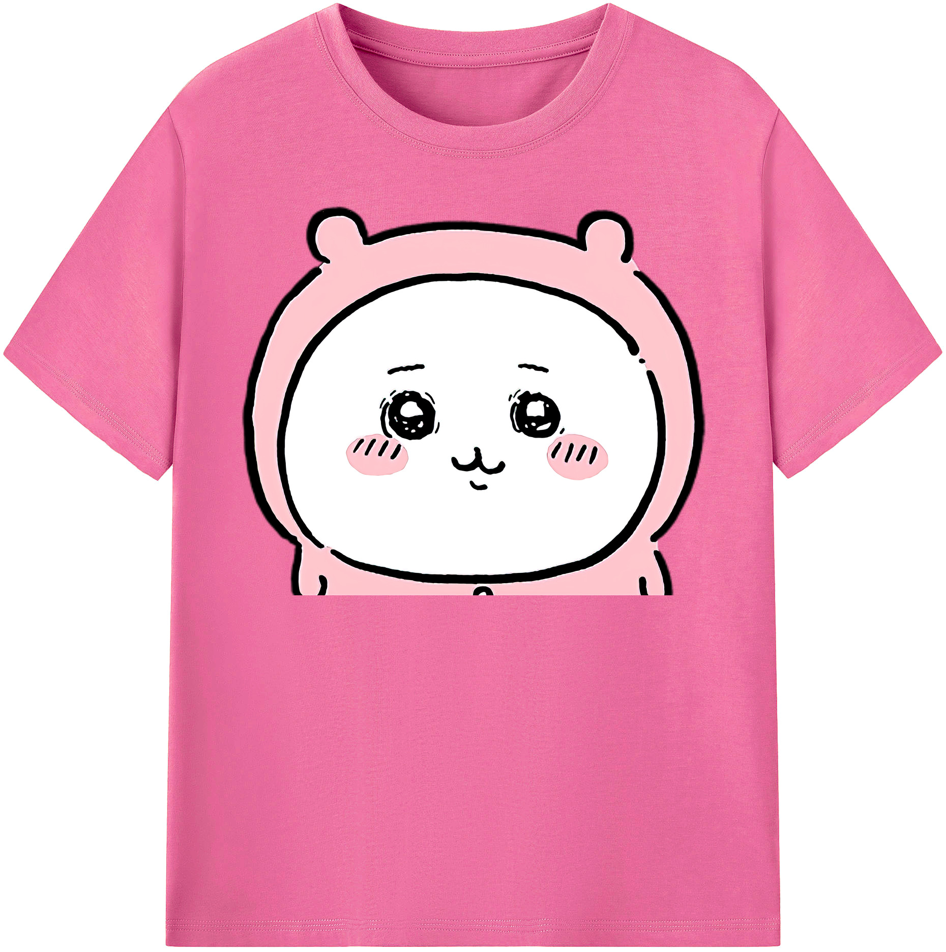 （画像用） ちいかわ ちいかわ Chii-kawa chiikawa レディースカジュアルプリントTシャツ（綿100％）